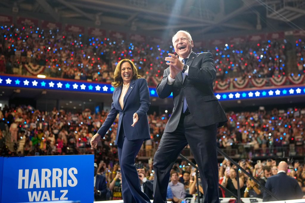 Ahead of National Convention, Kamala Harris and Tim Walz 