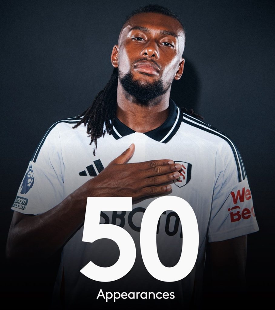 Fulham Celebrates Alex Iwobi’s 50th Appearance