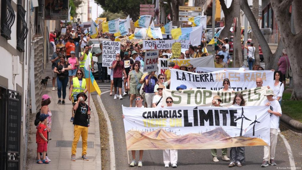 Canary Islands Residents Protest Against Mass Tourism Overload