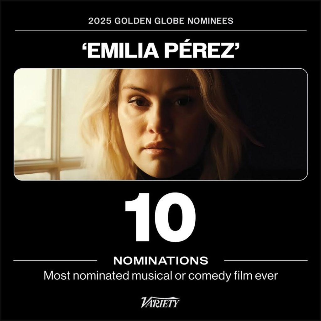 Emilia Pérez Dominates Golden Globe with 10 Nominations