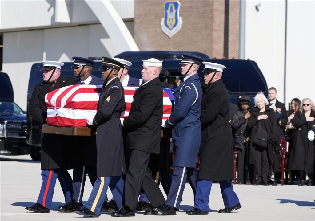 Former US President Carter Lies in State After Solemn Washington Ceremony