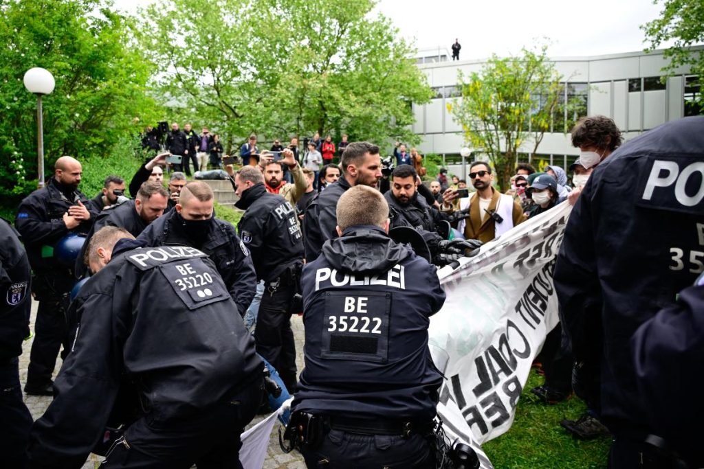 German Police Disperse Pro-Palestinian Camp at Berlin University