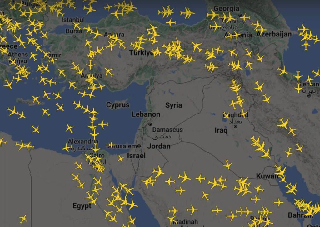 Jordan, Iraq, and Lebanon Close Airspace Following Iranian Missile Attack on Israel