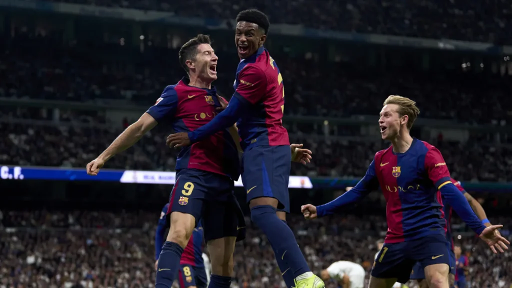 Lewandowski Leads Barcelona to Stunning 4-0 Clasico Victory Over Madrid