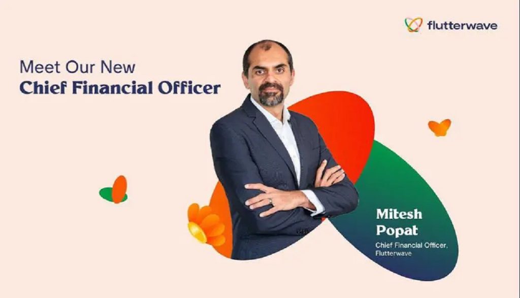 Mitesh Popat Appointed Chief Financial Officer of Flutterwave