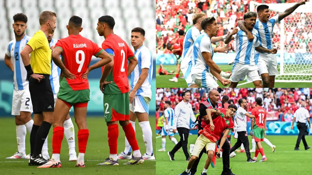 Morocco Triumph Over Argentina Amid Chaotic Scenes