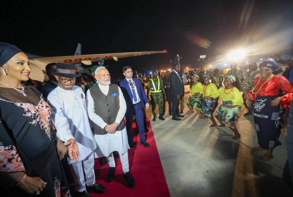 Narendra Modi Kicks Off Diplomatic Tour in Nigeria, Eyeing Stronger Ties and UN Bid