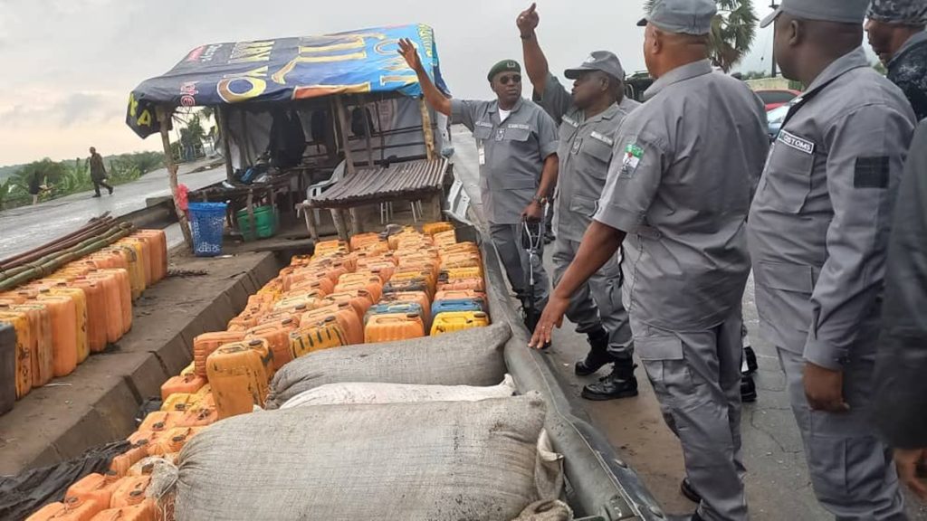 Nigeria Customs Intercepts 26,000 litres of Smuggled Petrol