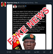 Nigerian Army Confirms Chief of Army Staff Is Alive, Dismisses Fake News Reports