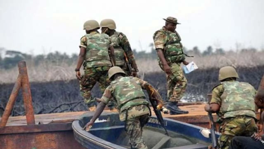 Nigerian Army Destroys 34 Illegal Refineries in Delta Operations