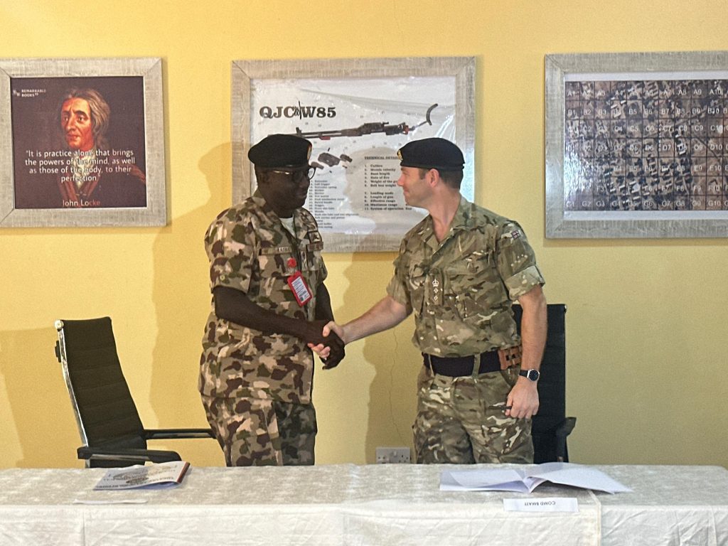 Nigerian Military Receives N1 Billion Non-Lethal Equipment from UK