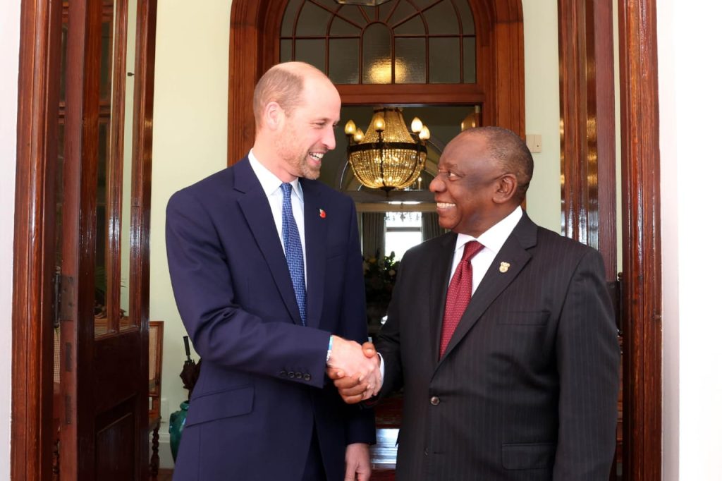 President Cyril Ramaphosa and Prince William (News Central TV)