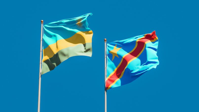 DR Congo and Rwanda Flag