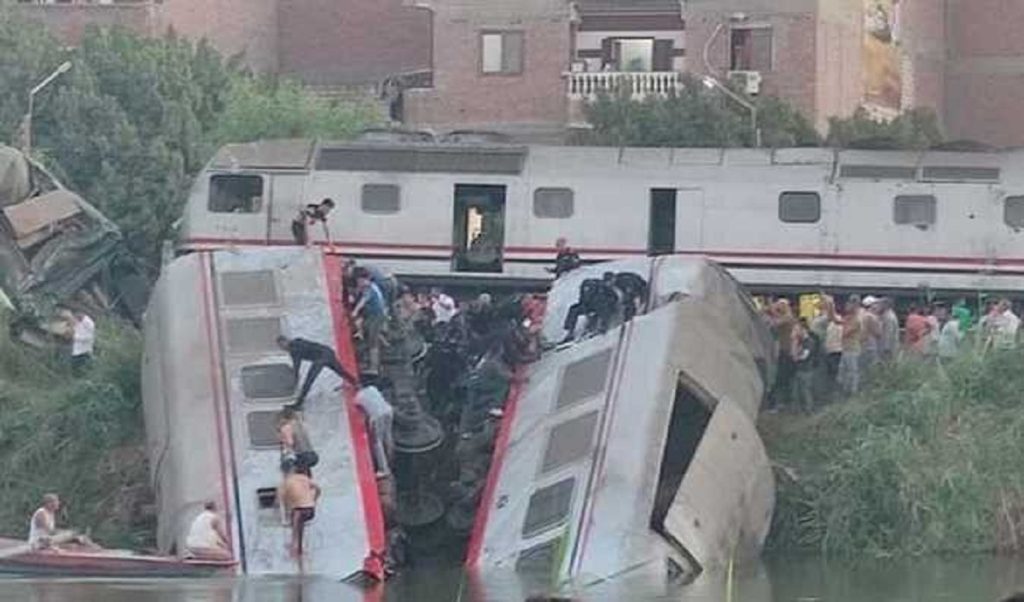 Second Egypt Train Crash Injures Many, Carriages Fall in Canal