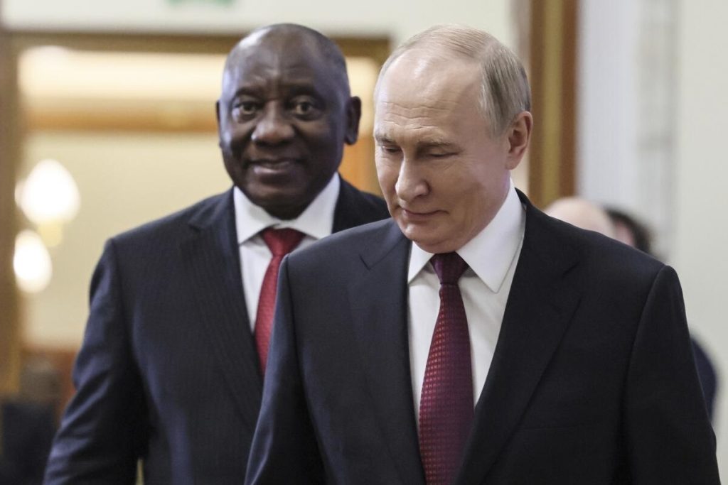 South Africa’s Ramaphosa Sees Russia as ‘Ally’