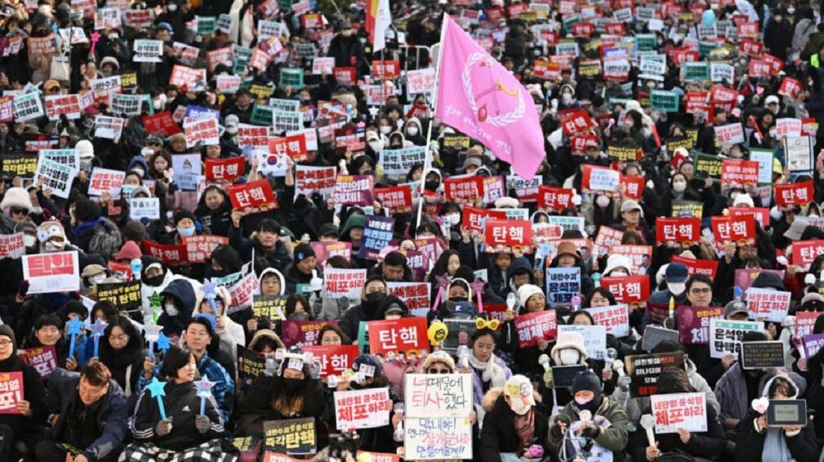 South Korea Protests Erupt As President Faces Impeachment