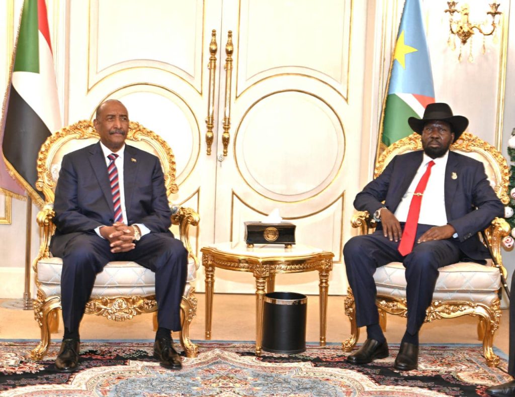 Sudan's Al-Burhan Visits South Sudan for Peace Talks with President Kiir