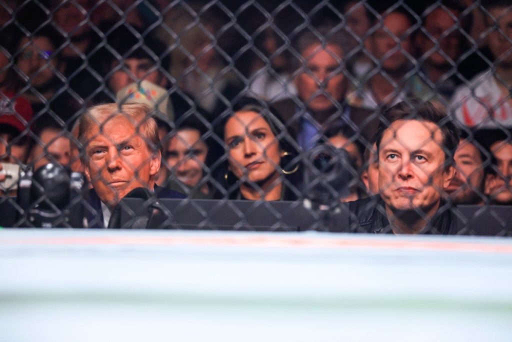 Trump Attends UFC Fight Night in New York with Allies and Supporters