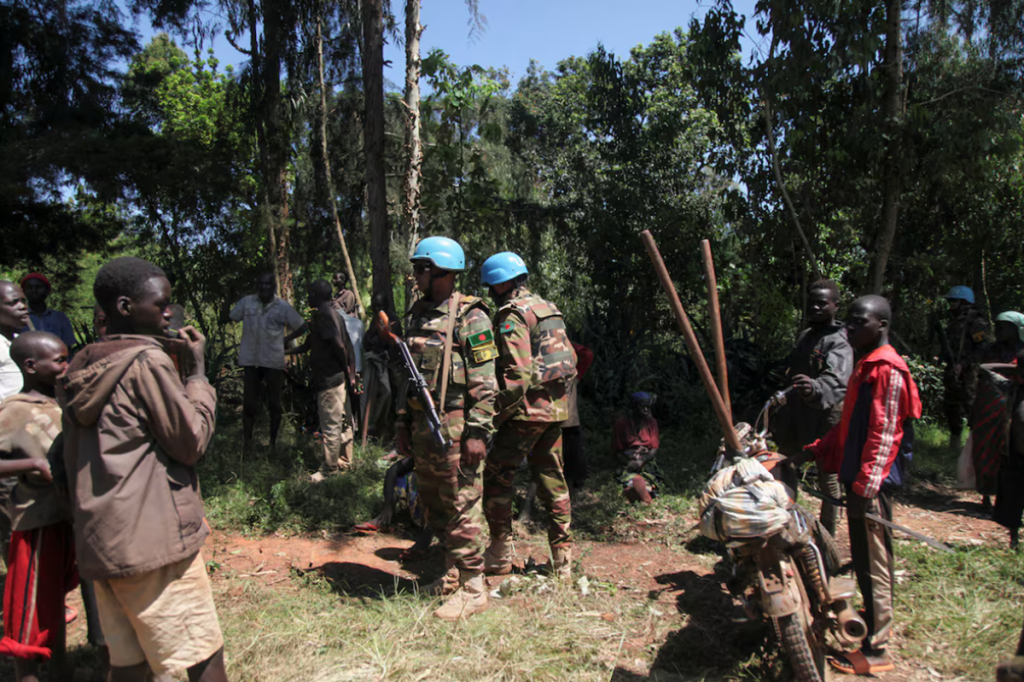 UN Peacekeepers Protect Congolese Farmers in the Field