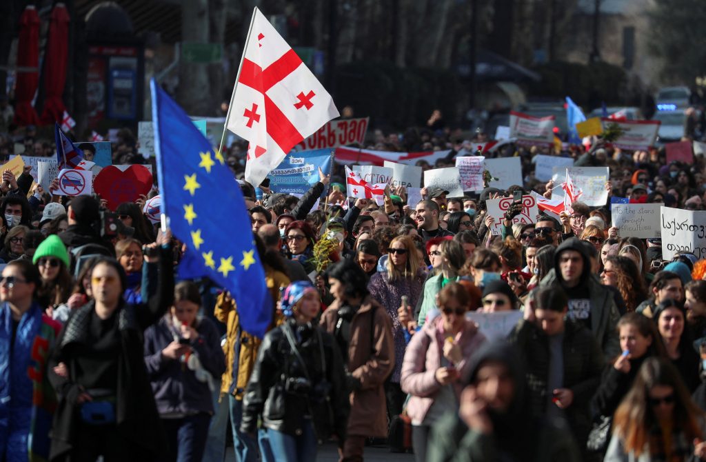 Protests in Georgia (Newscentral TV)