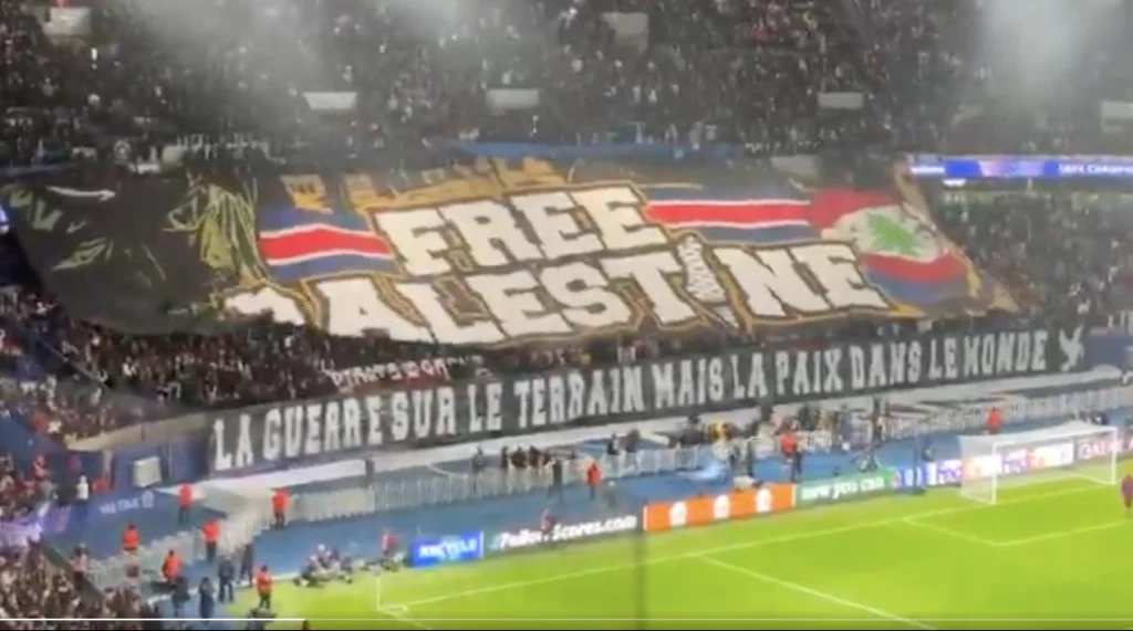 French Interior Minister Condemns ‘Free Palestine’ Banner Display by PSG Fans