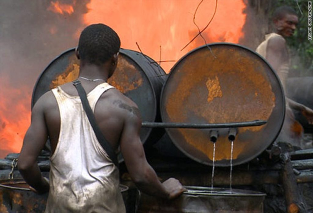 Illegal refineries