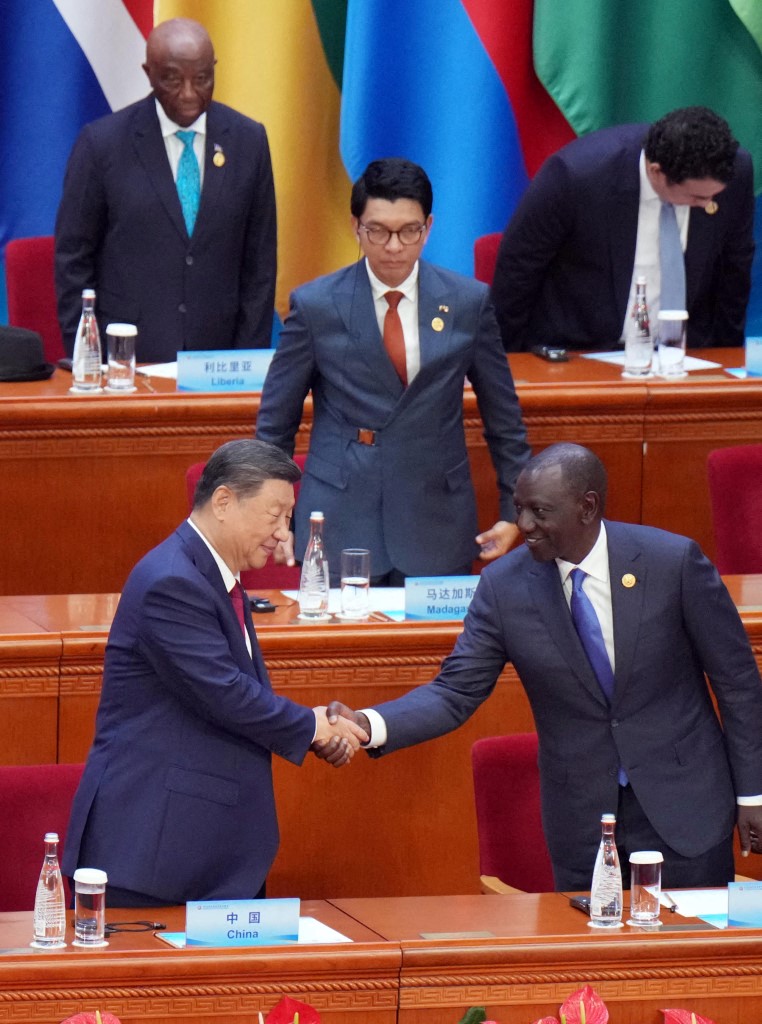 Xi Jinping is meeting with several leaders from Africa