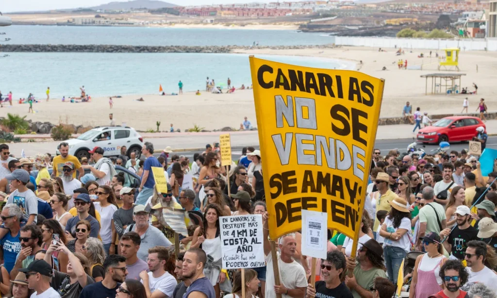 Canary Islands Residents Protest Against Mass Tourism Overload