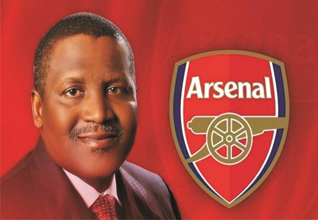 Dangote Regrets Choosing Refinery Over Buying Arsenal FC