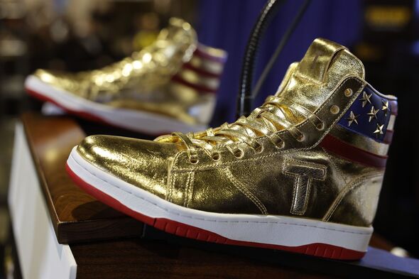 Donald Trump Launches Gold High Top Sneaker Line Following $350 Million Court Ruling