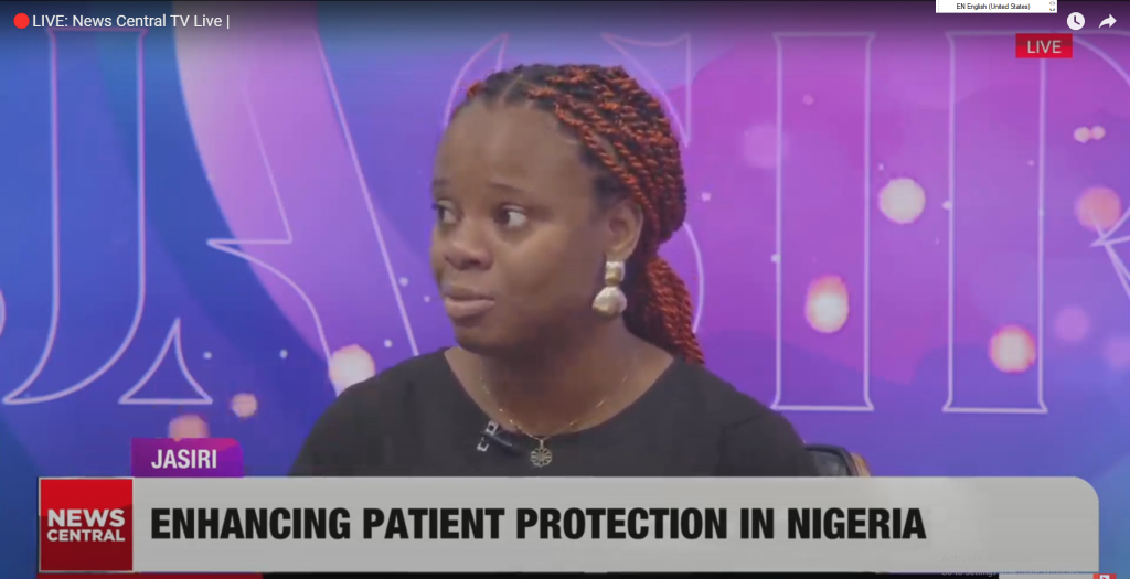 Dr. Odunola Olabintan on Promoting Patient Safety Standards on Jasiri (News Central TV)