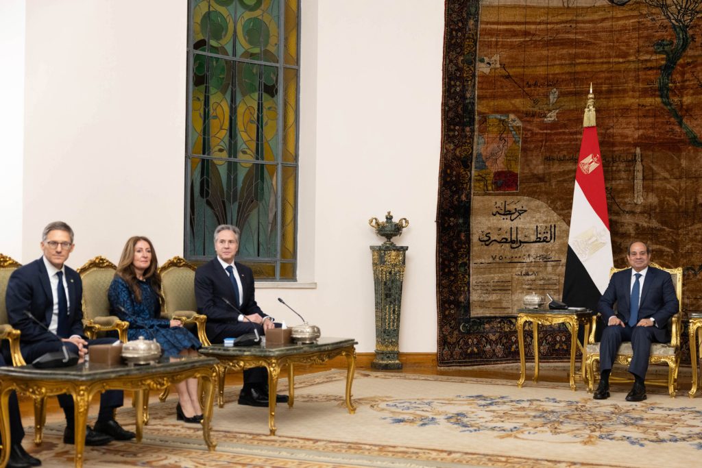 Egyptian President with Blinken (NewsCentral TV)