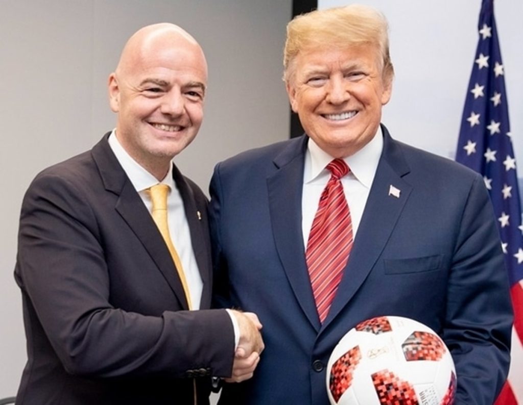 FIFA President, Gianni Infantino, Congratulates Trump