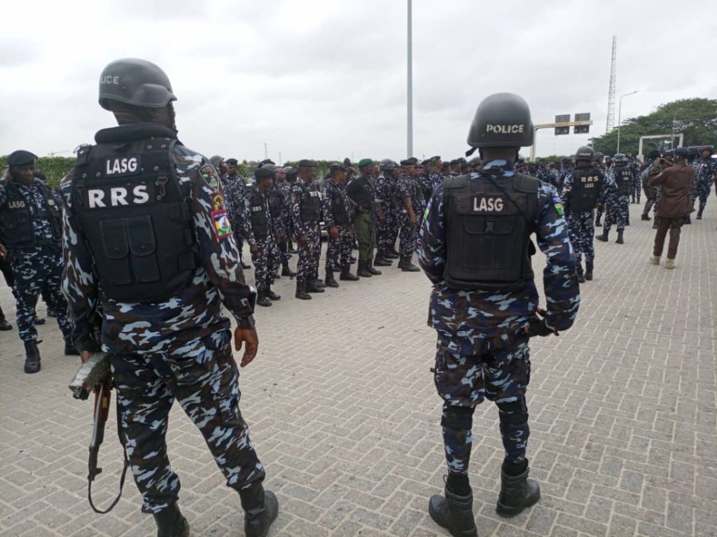 Police Officers in Drills (News Central TV)