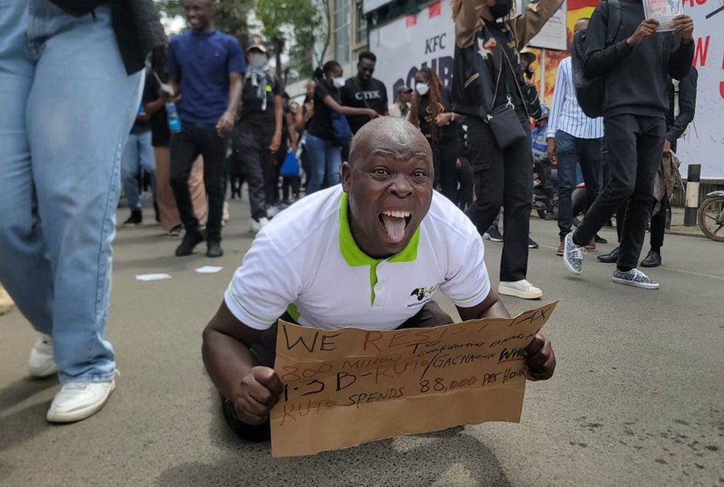 Kenyans have been protesting the controversial finance bill