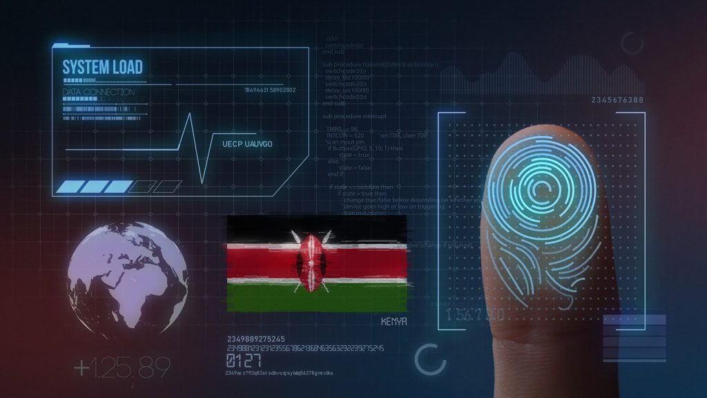 Finger Print Biometric Scanning Identification System. Kenya Nationality