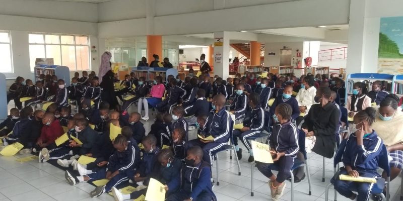 Children across Kenya attempted to break a read aloud record