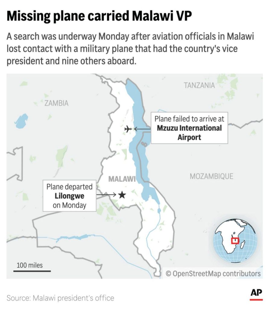 Malawi-Vice-President-Missing-Plane (News Central TV)
