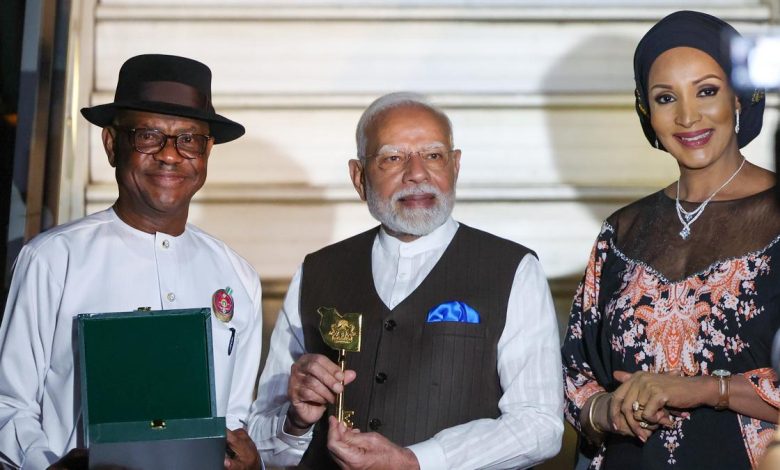 Tinubu Confers National Honour on Indian PM Modi