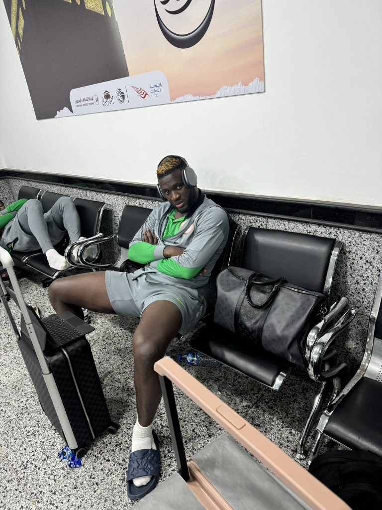 (PHOTOS): Super Eagles Spent Over 12 Hours at Abandoned Libyan Airport - Troost-Ekong