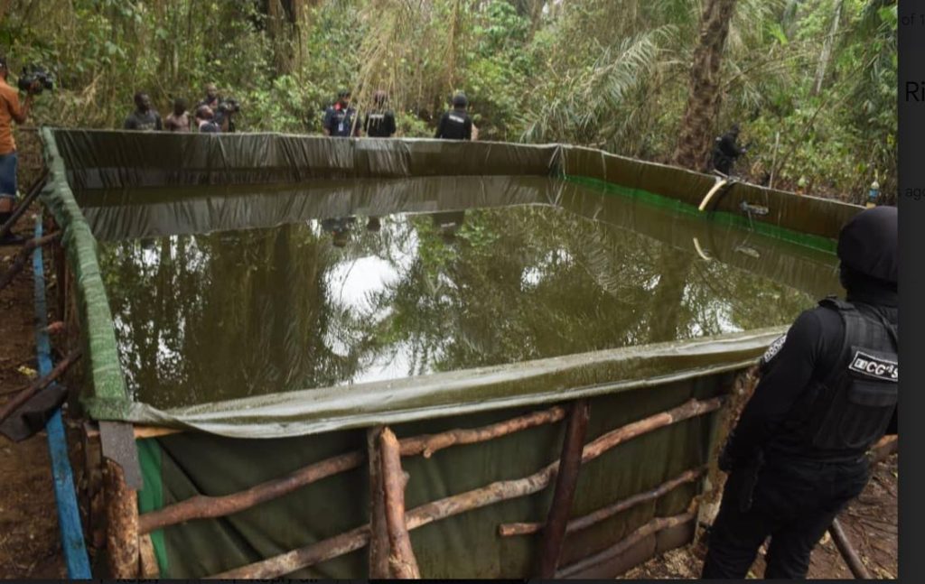 Police discover illegal oil cache in Rivers Forest (News Central TV).