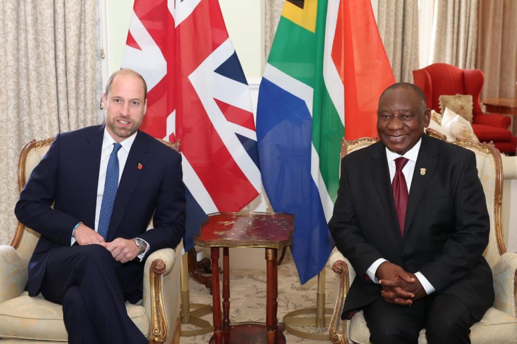 President Cyril Ramaphosa and Prince William (News Central TV)