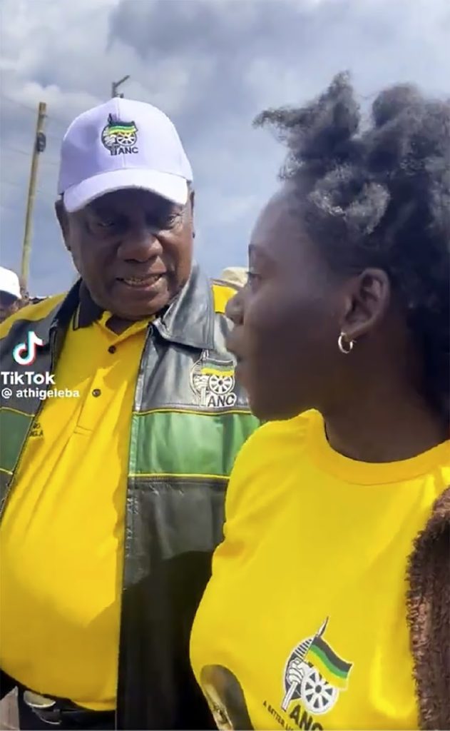 President Ramaphosa tells lady to keep searching for a job