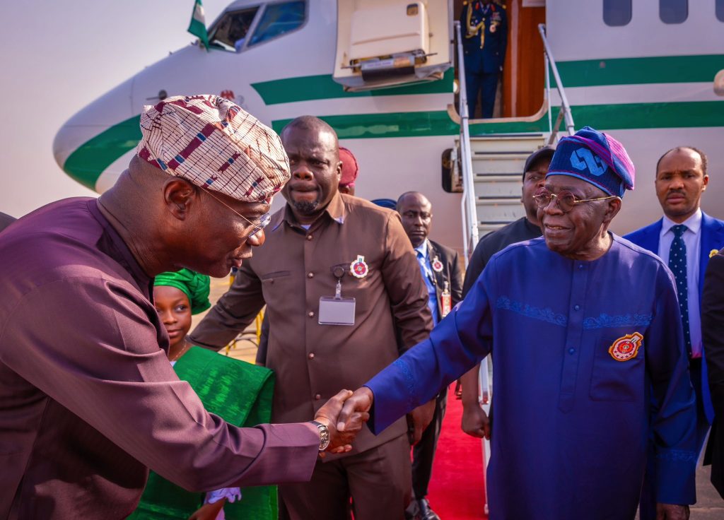 President Tinubu Arrives in Lagos for Christmas Celebrations