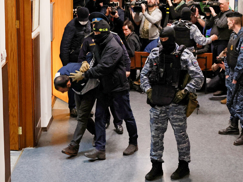 Russia Charges Four Men Over Moscow Concert Hall Attack