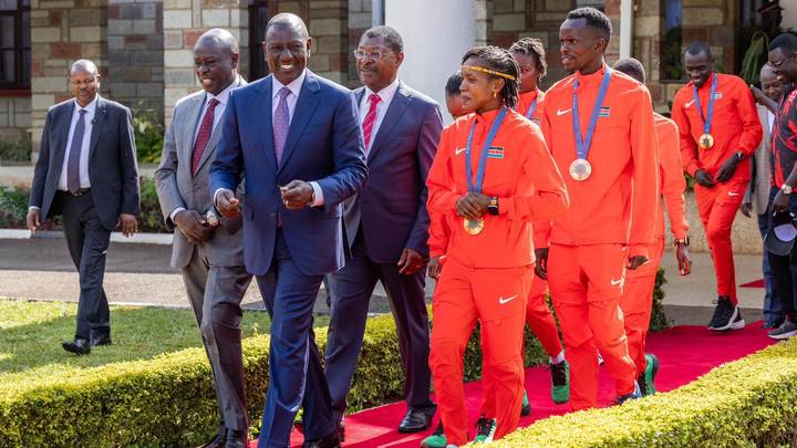 Kenya's Olympic Team with President Ruto