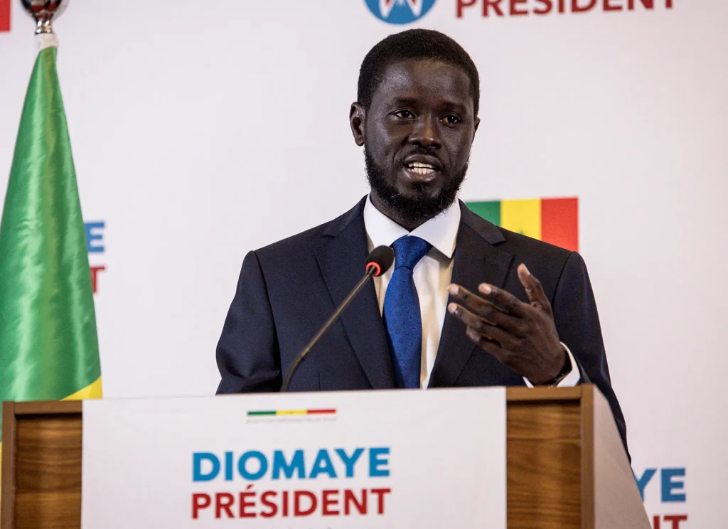 Senegal's President-Elect Bassirou Diomaye Faye (News Central TV)