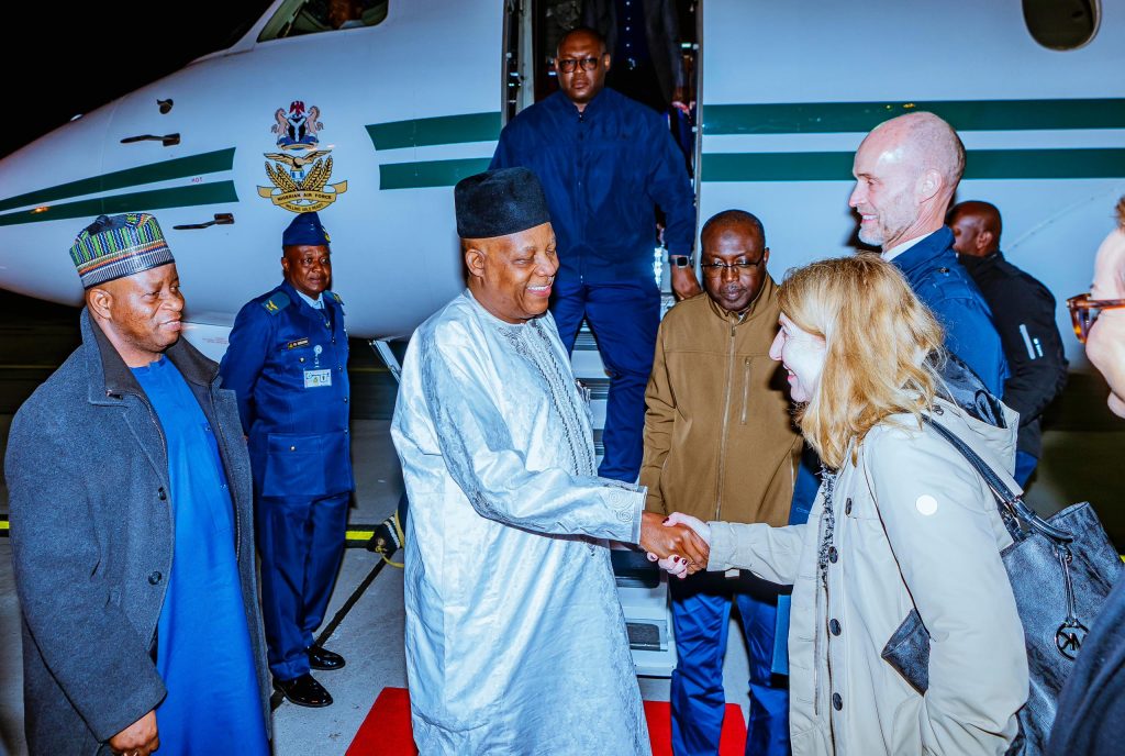 Shettima Arrives Sweden for Two-Day Official Visit