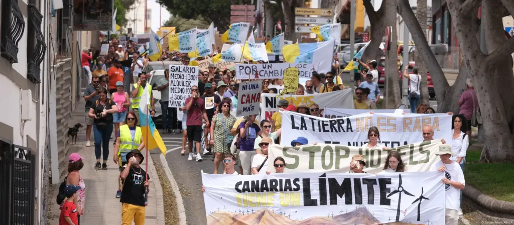 Thousands Protest in Canary Islands Against Rising Migrant Arrivals