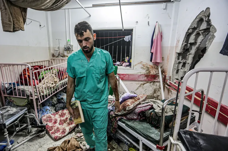 Tragedy Unfolds as Israeli Forces Target Civilians Outside Nasser Hospital in Gaza